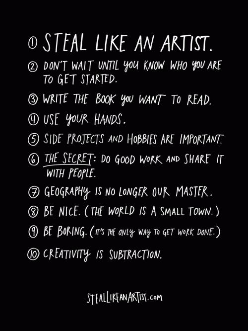 Steal like an artist, di Austin Kleon 