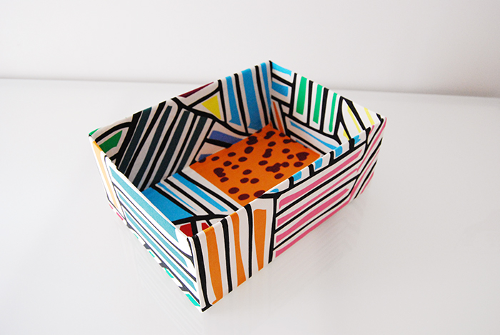 DIY: How to cover a box with fabric 3 - Adele Rotella